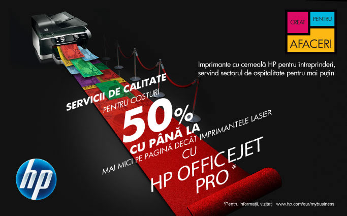 Servicii de calitate pentru costuri pe pagina cu pna la 50% mai reduse dect imprimantele laser cu HP OFFICEJET PRO1.